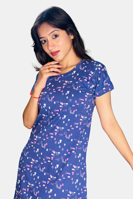 Sweetmoon Long T Shirt Nightdress - Purple — image 5